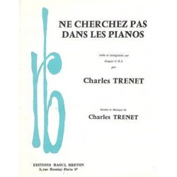 Sheet music NE CHERCHEZ PAS DANS LES PIANOS Charles TRENET
