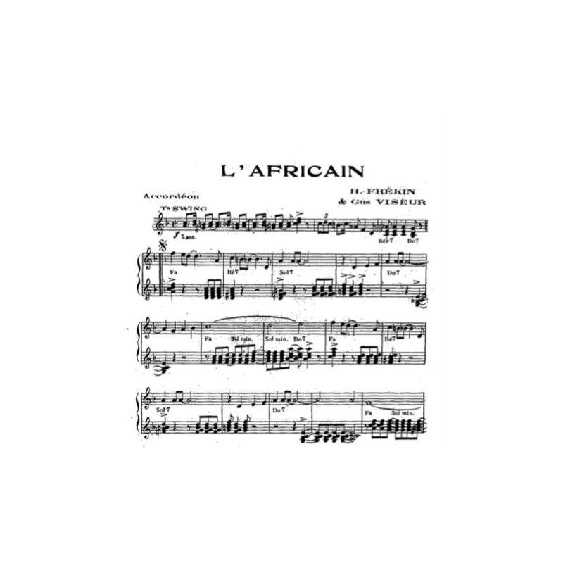 Partition L'AFRICAIN Gus VISEUR