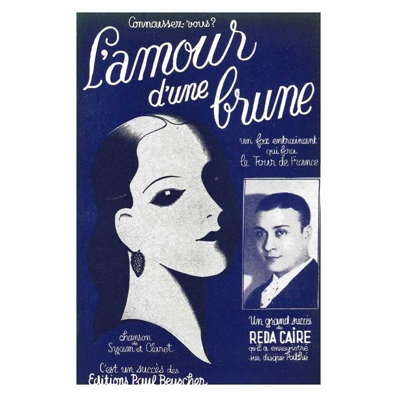 Partition L'AMOUR D'UNE BRUNE Reda CAIRE