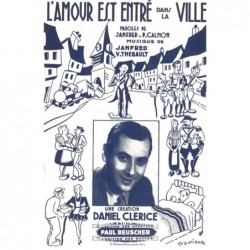 Partition L'AMOUR EST ENTRÉ DANS LA VILLE Daniel CLERICE