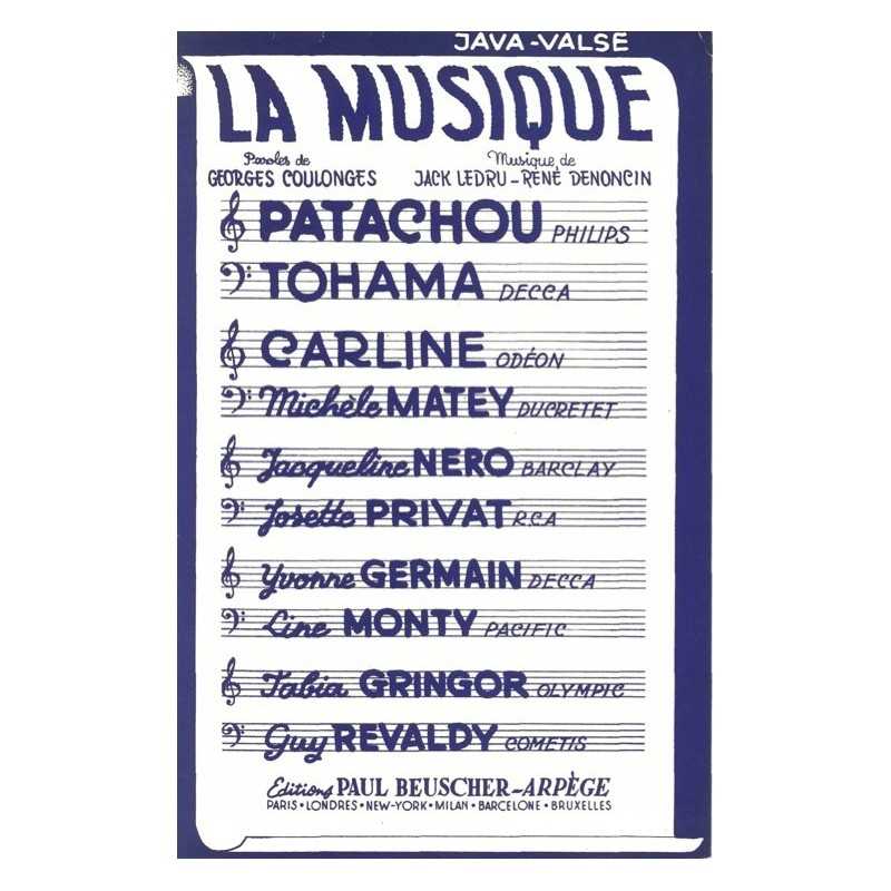 Partition LA MUSIQUE PATACHOU