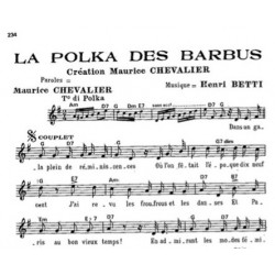 Partition LA POLKA DES BARBUS Maurice CHEVALIER