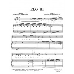 Sheet music ELO HI Ofra HAZA