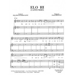 Sheet music ELO HI (CANTO NERO) Ofra HAZA
