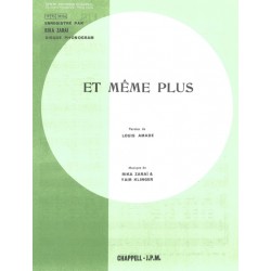 Partition ET MÊME PLUS Rika ZARAÏ