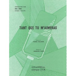 Partition TANT QUE TU M'AIMERAS Rika ZARAÏ