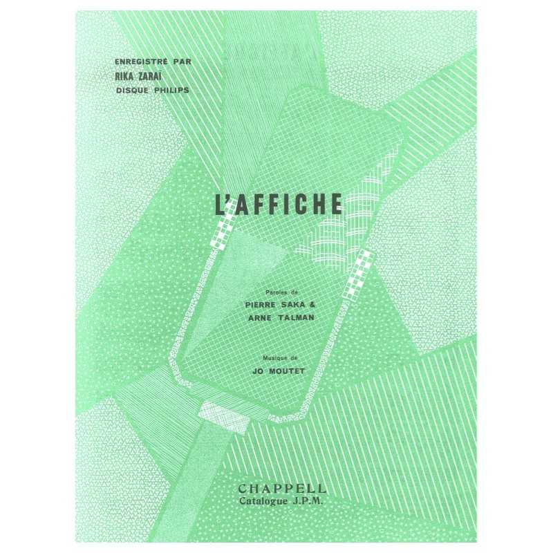 Sheet music L'AFFICHE Rika ZARAÏ