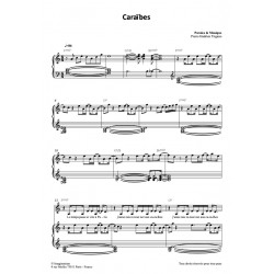 Sheet music CARAÏBES Pierre-Hadrien TRIGANO