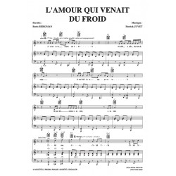 Sheet music L'AMOUR QUI VENAIT DU FROID DALIDA PDF