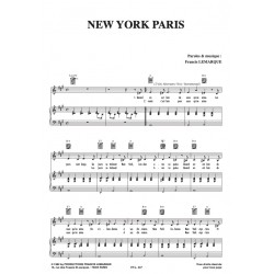 Sheet music NEW YORK PARIS Francis Lemarque