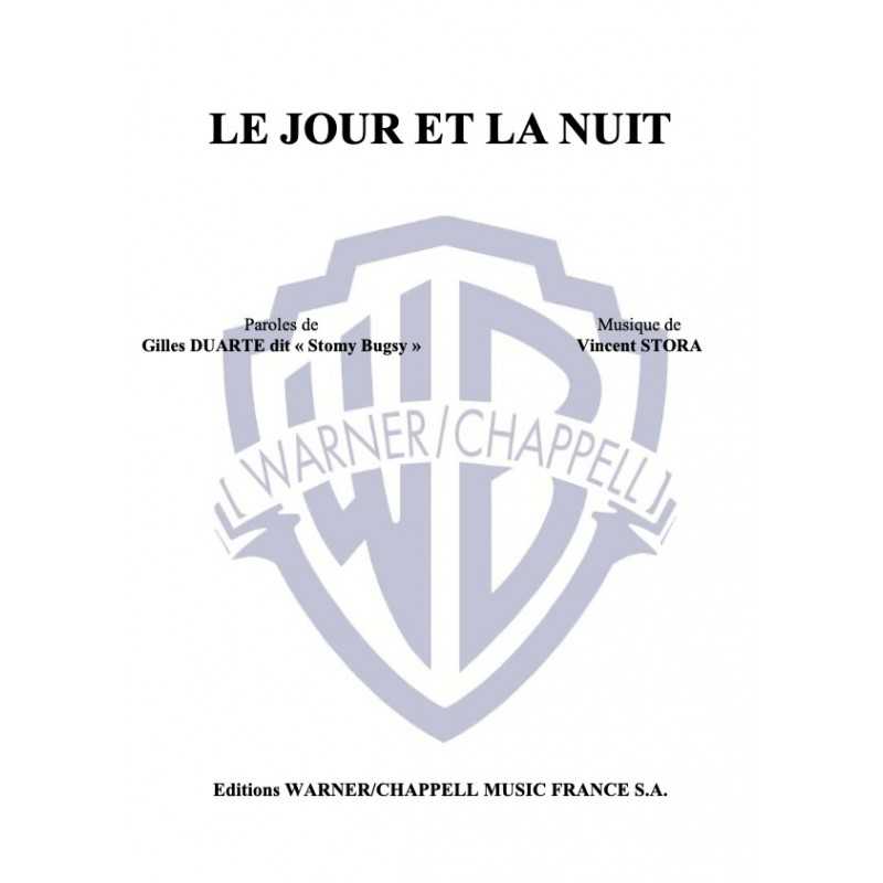 Partition LE JOUR ET LA NUIT Stomy BUGSY