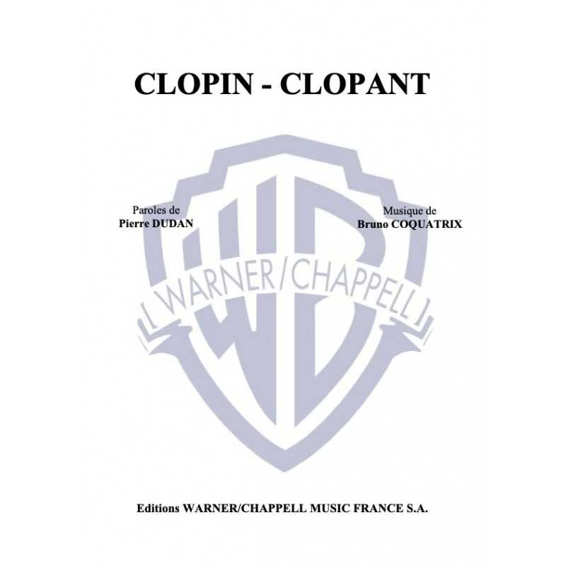 Partition CLOPIN-CLOPANT Yves Montand PDF