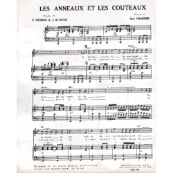 Partition LES ANNEAUX ET LES COUTEAUX Claude François