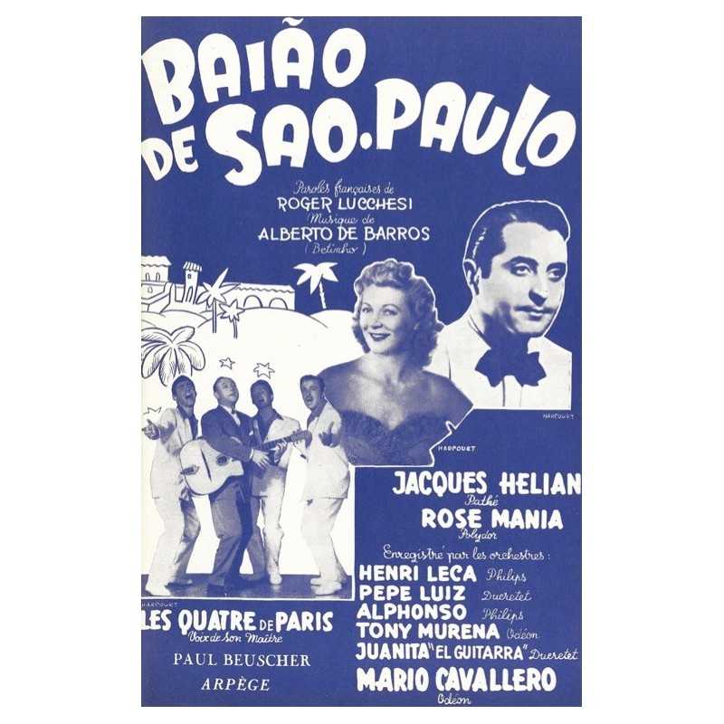 Partition LE BAÏAO DE SAO-PAULO Jacques HELIAN