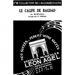 Partition LE CALIFE DE BAGDAD Émile CARRARA