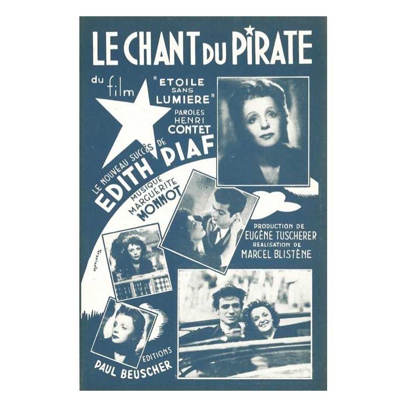 Partition LE CHANT DU PIRATE Edith PIAF