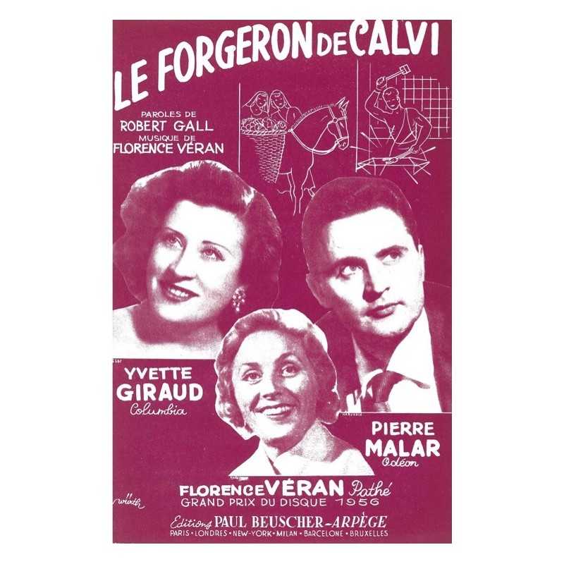Partition LE FORGERON DE CALVI Yvette GIRAUD