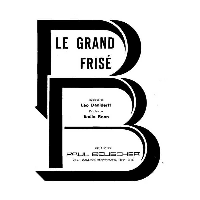 Partition LE GRAND FRISÉ DAMIA