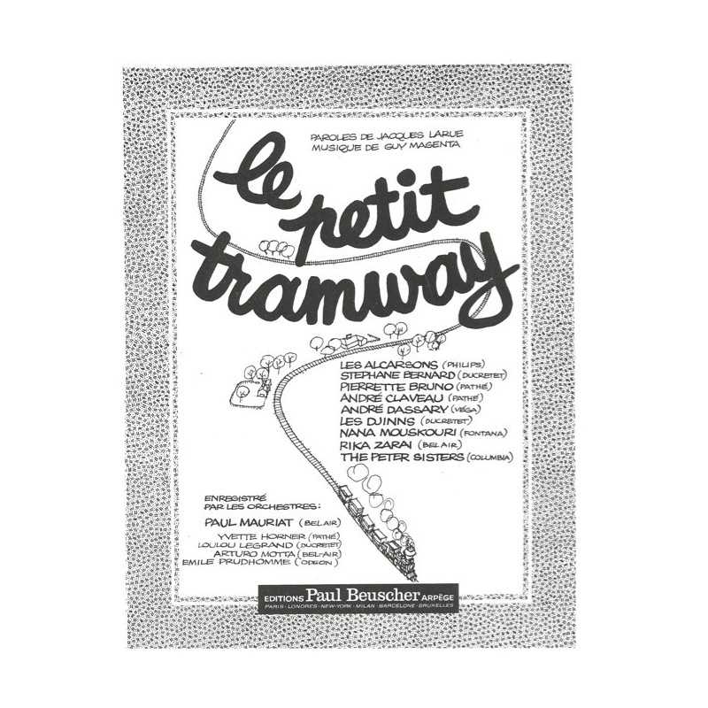 Partition LE PETIT TRAMWAY André CLAVEAU