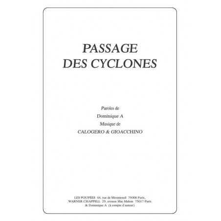 PASSAGE DES CYCLONES