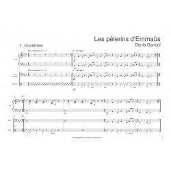 Sheet music LES PÈLERINS D'EMMAÜS Denis GANCEL