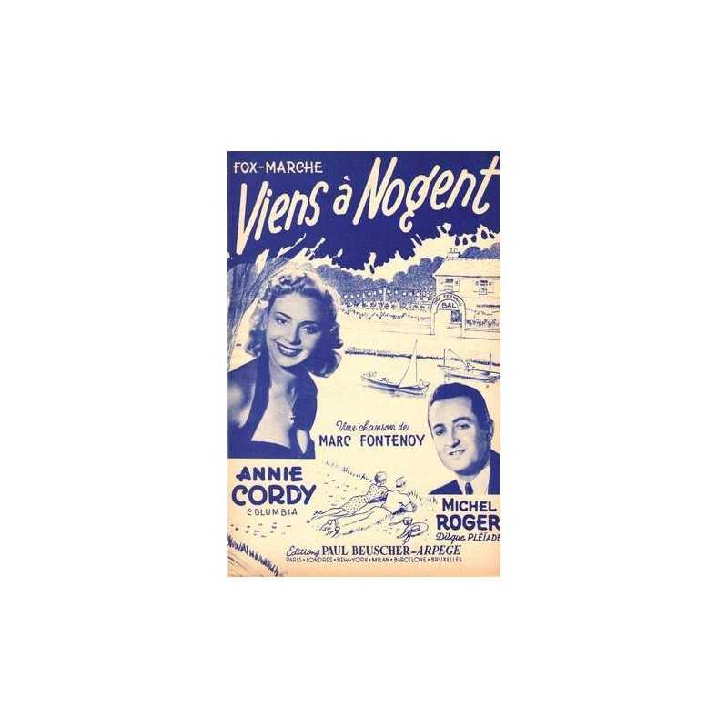 Sheet music VIENS À NOGENT Annie Cordy