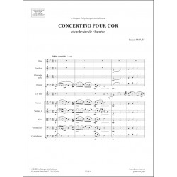 Sheet music CONCERTINO POUR COR Pascal Proust