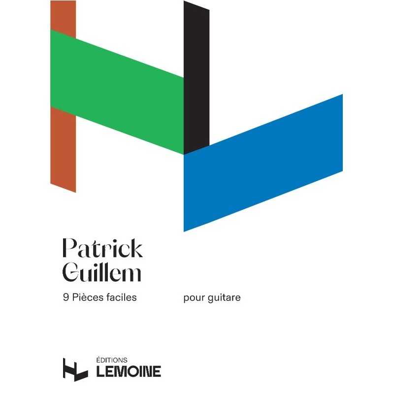 Sheet music 9 PIÈCES FACILES Patrick GUILLEM