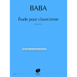 Sheet music ÉTUDE POUR CLAVECINISTE Noriko Baba