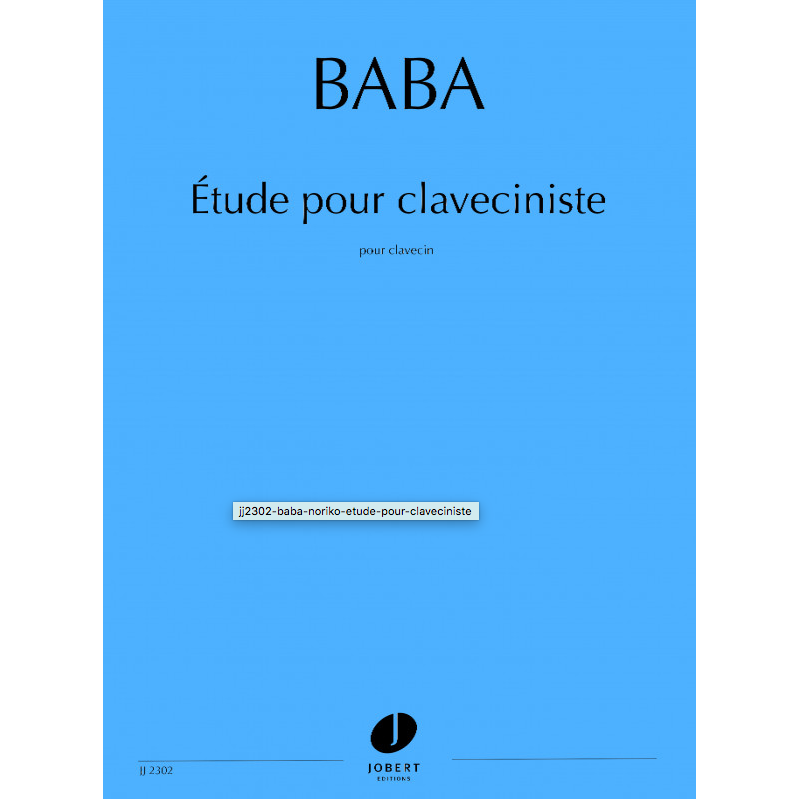 Partition ÉTUDE POUR CLAVECINISTE Noriko Baba
