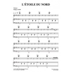 Sheet music L'ÉTOILE DU NORD Philippe SARDE