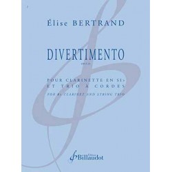 Partition DIVERTIMENTO OP.15 Elise Bertrand