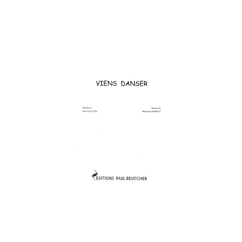 Sheet music VIENS DANSER