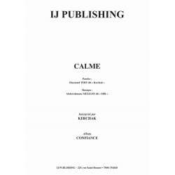 Sheet music CALME KERCHAK