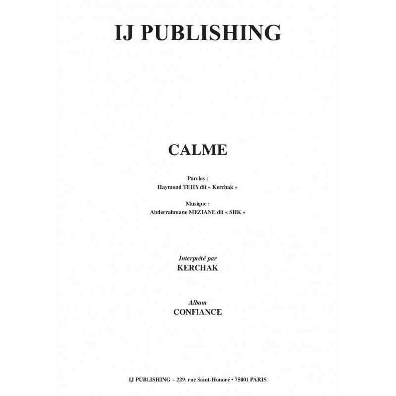 Partition CALME KERCHAK