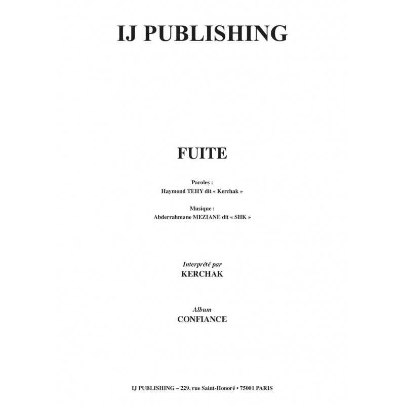Sheet music FUITE KERCHAK