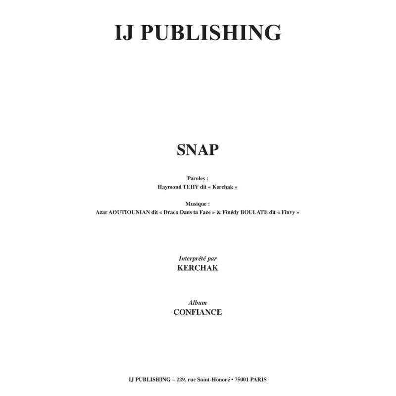 Sheet music SNAP KERCHAK