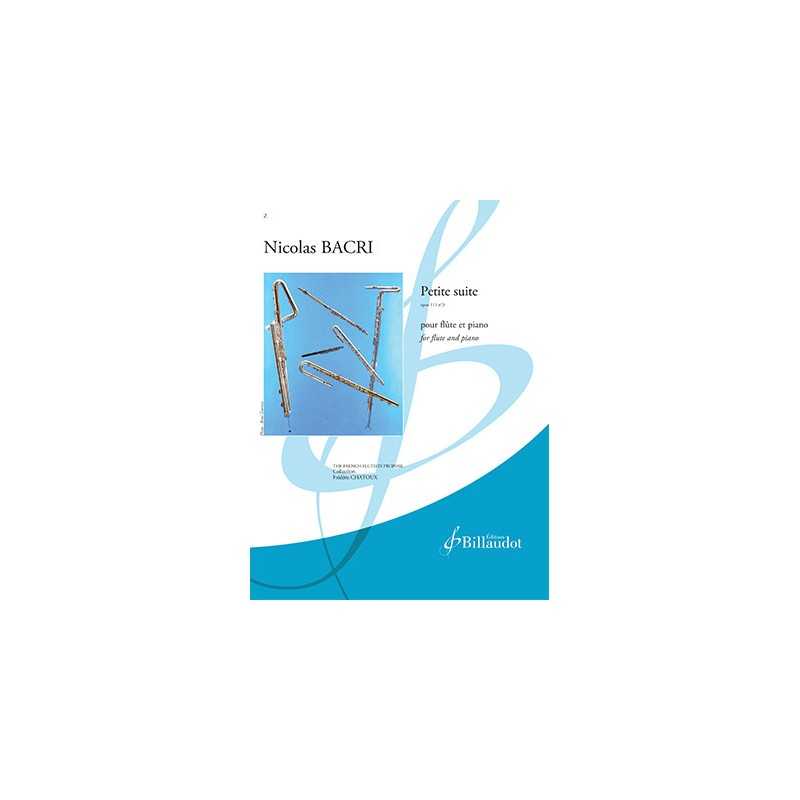 Partition PETITE SUITE OP. 111 N°3 Nicolas Bacri
