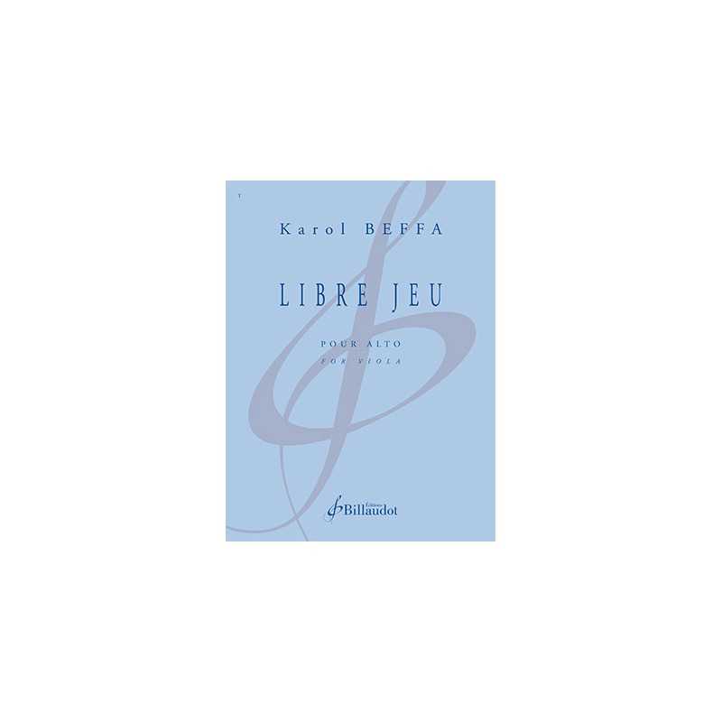 Sheet music LIBRE JEU Karol Beffa