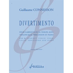 Partition DIVERTIMENTO Guillaume Connesson