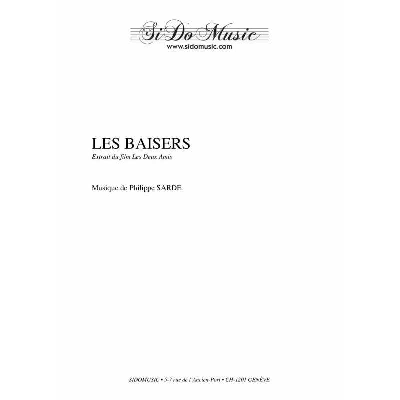 Sheet music LES BAISERS Philippe Sarde