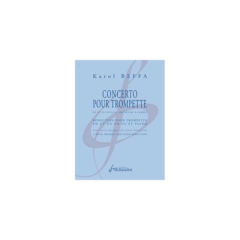 Sheet music CONCERTO POUR TROMPETTE Karol Beffa