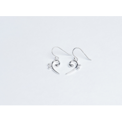 BOUCLES D'OREILLES CLÉ DE FA (ARGENT MASSIF)