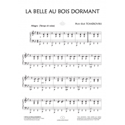 Partition LA BELLE AU BOIS AU DORMANT Pyotr Ilyich Tchaikovsky