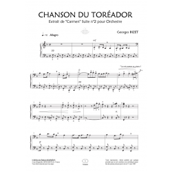 Partition CHANSON DU TORÉADOR Georges Bizet