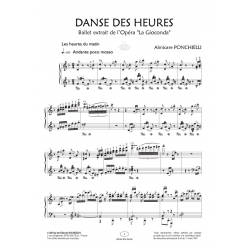Partition DANSE DES HEURES Almicare Ponchielli