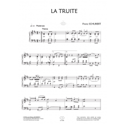 Sheet music LA TRUITE Franz Schubert