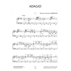 Sheet music ADAGIO Tomasco Giovanni Albinoni