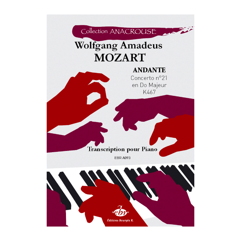 Sheet music ANDANTE CONCERTO N°21 K467 Wolfgang Amadeus Mozart