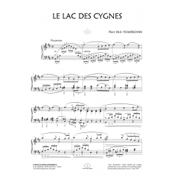 Sheet music LE LAC DES CYGNES Piotr Illitch Tchaïkovski